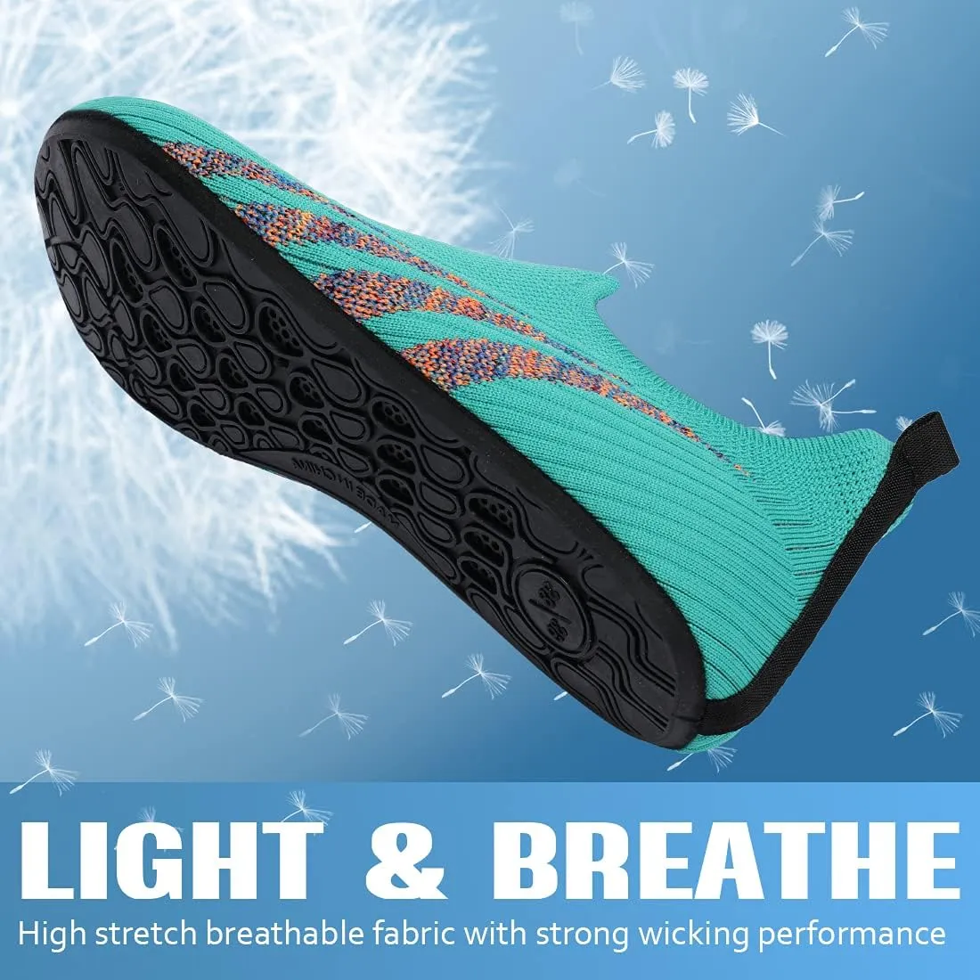 ANLUKE Womens Mens Water Shoes Barefoot Quick-Dry Aqua Socks for Beach Swim Surf Water Sport