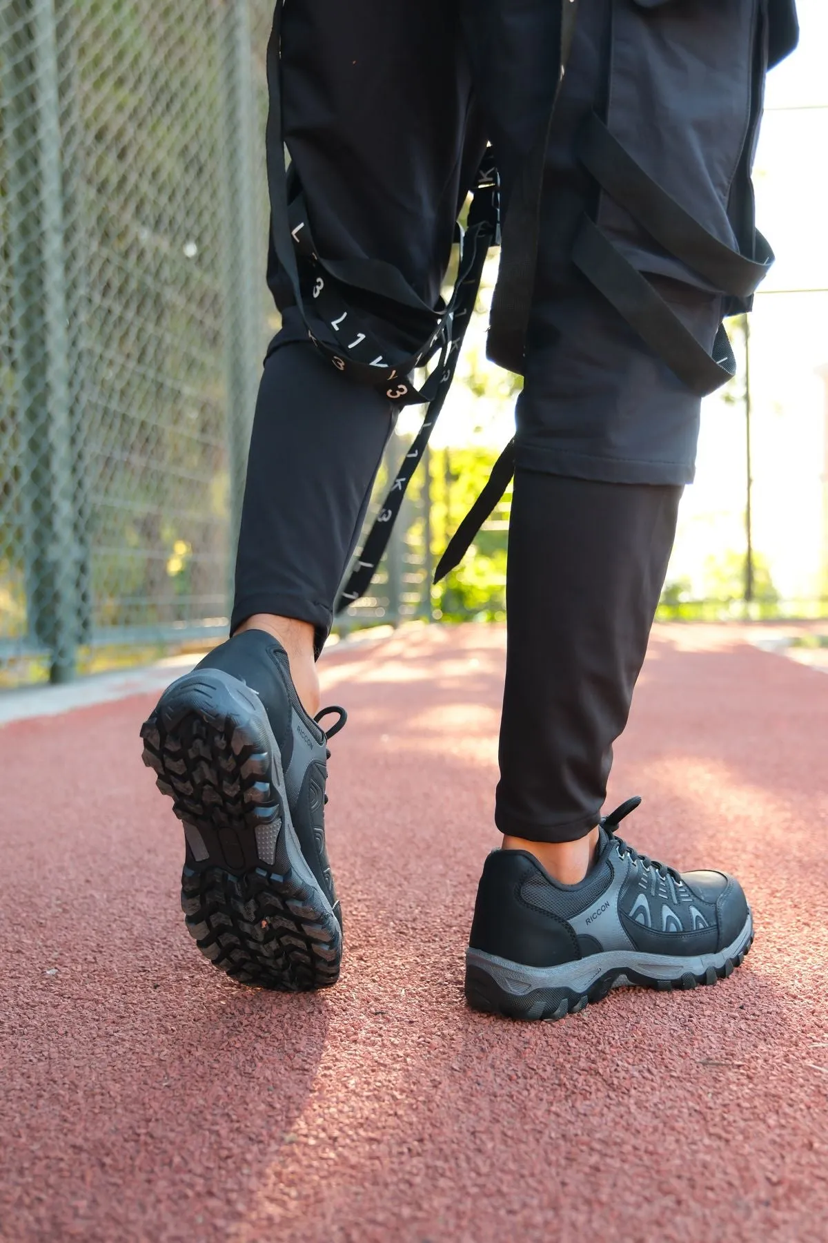 Black Men's trekking shoes 00127053