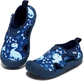 Boys Girls Water Shoes Quick-Dry Wide Toe Box Shoes Toddler Cute Beach Swim Pool Shoes(Toddler/Little Kid)