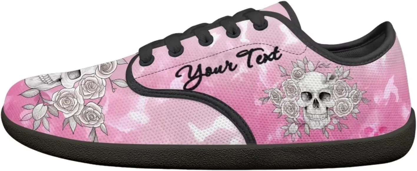 Customized Skull Walking Barefoot Shoes Slip On Business Flats Work Loafers Sneakers for Women Men