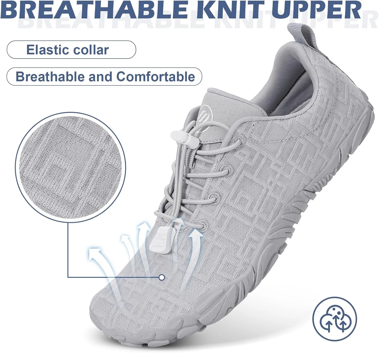 Hike Barefoot Shoes Women Men with Wide Toe Box Footwear Healthy Non-Slip Hike Beach Pool Aqua Swim Surf Hiking Running Athletic Water Shoe
