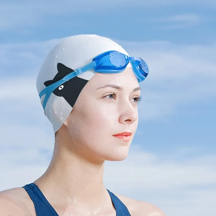 Hy08 Cute Cartoon Print Silicone Swimming Cap, Spec: Little Squirrel