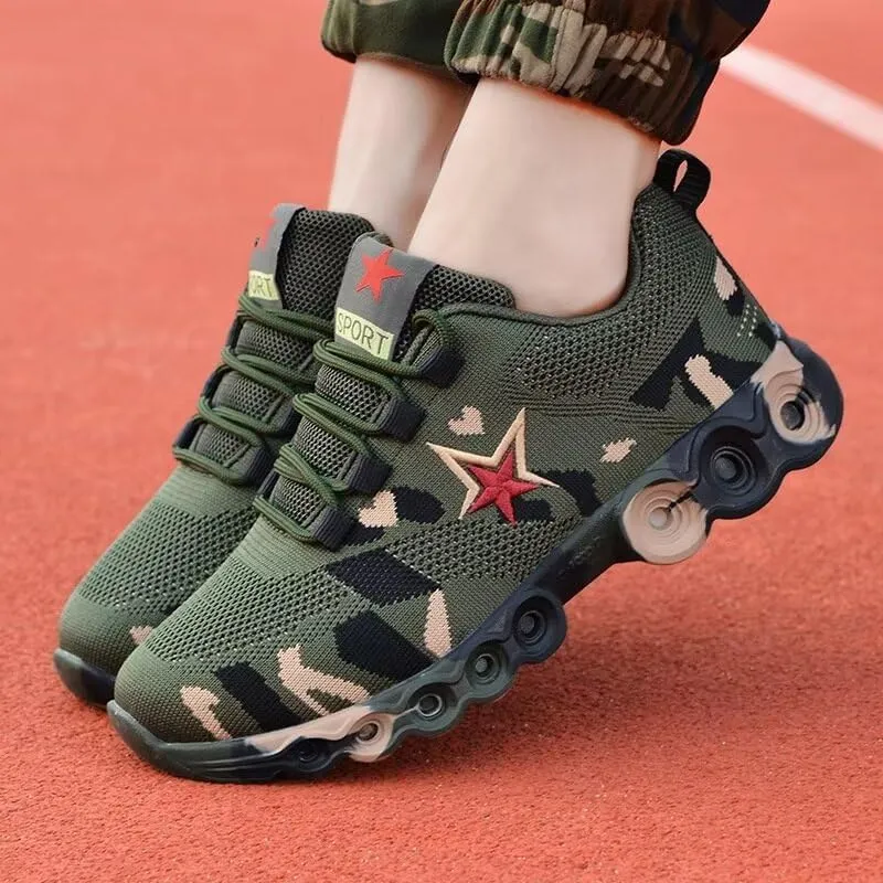 Men Women Breathable Camouflage Sport Shoes for Hiking Running Walking