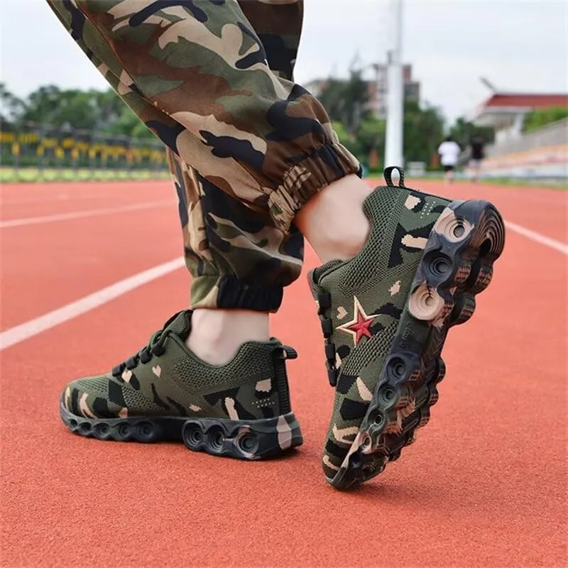 Men Women Breathable Camouflage Sport Shoes for Hiking Running Walking