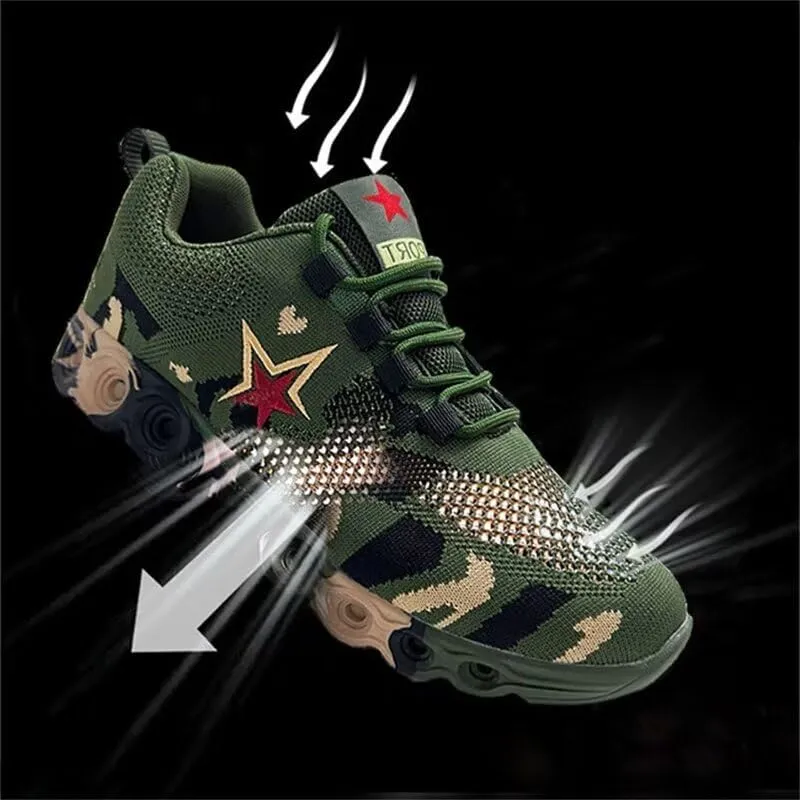 Men Women Breathable Camouflage Sport Shoes for Hiking Running Walking