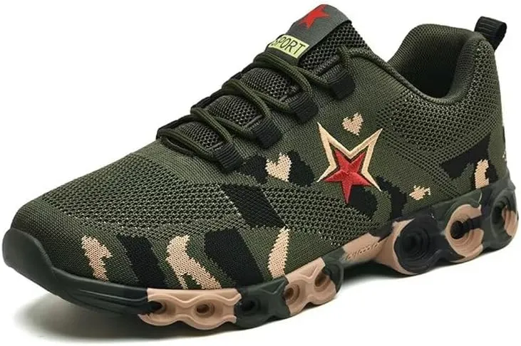 Men Women Breathable Camouflage Sport Shoes for Hiking Running Walking