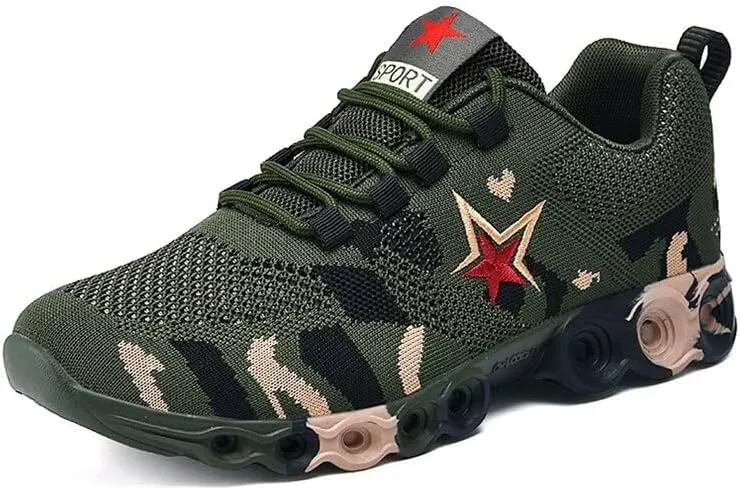 Men Women Breathable Camouflage Sport Shoes for Hiking Running Walking