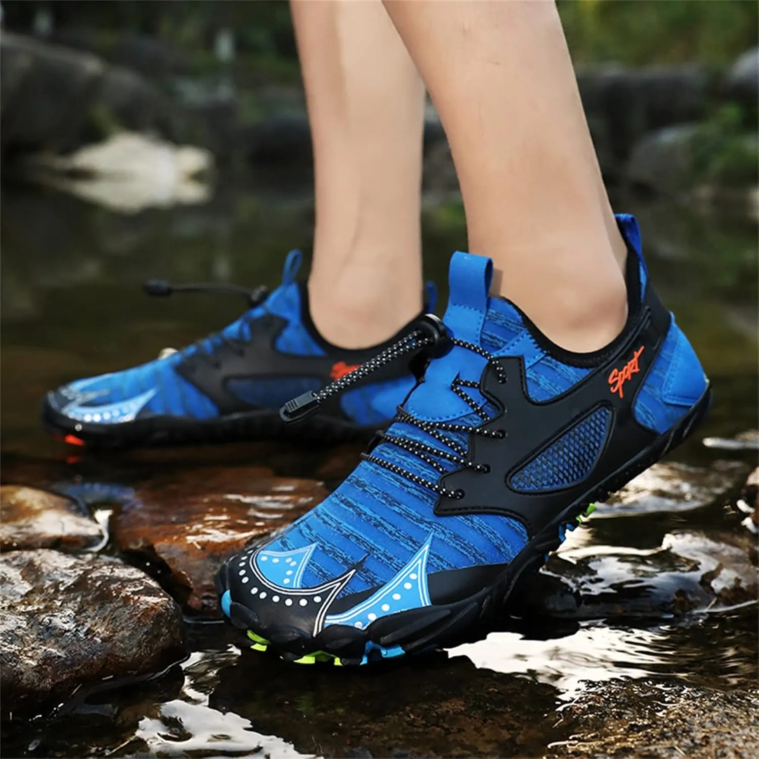 Mens Water Shoes Size 9 Wide Arch Support Quick Dry Aqua Sock Water Hiking Shoes for Women Non Slip Wide Water Shoes Hiking Sandals for Men Non Slip Shoes for Beach Swim Pool River Boating Surf