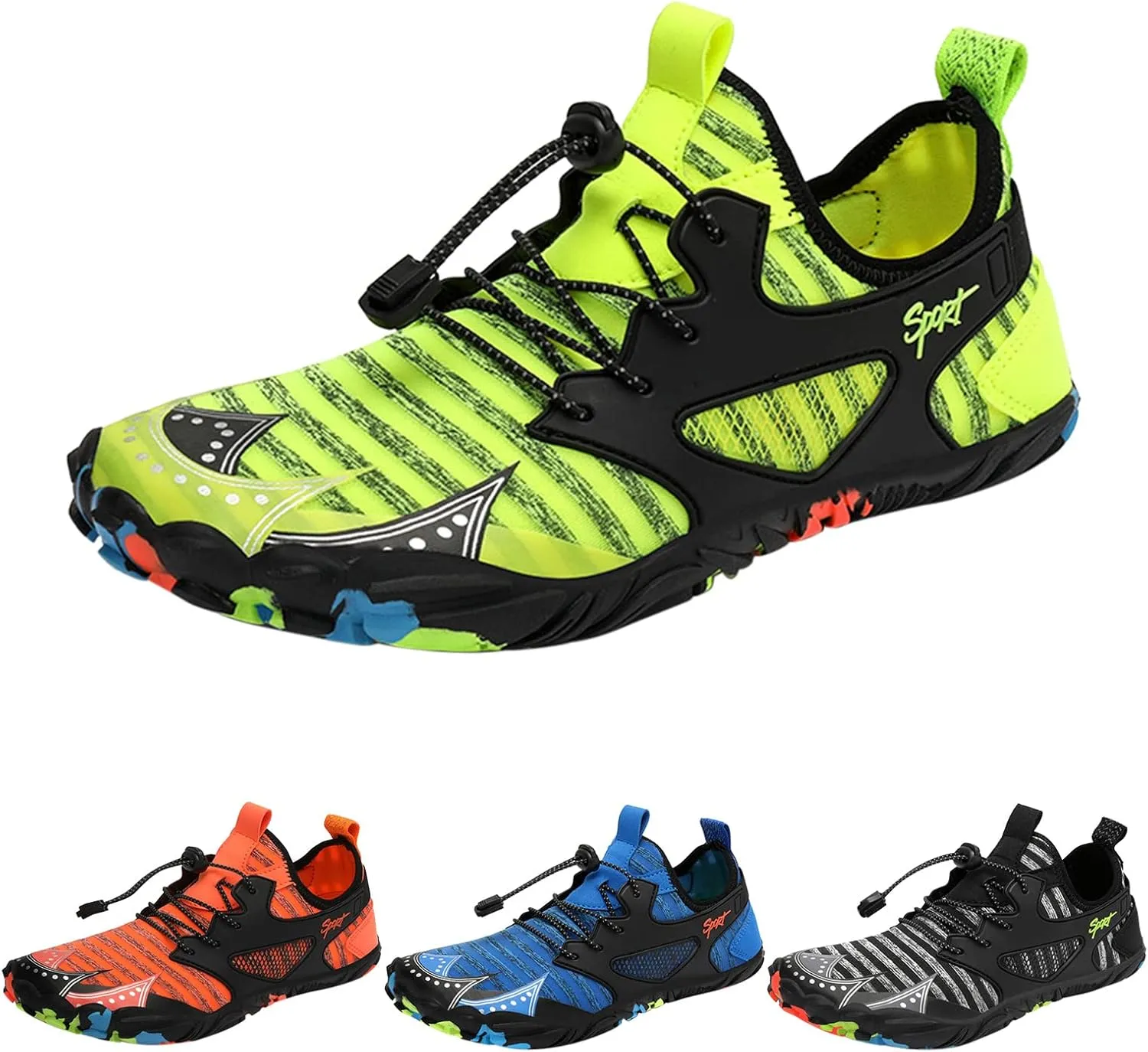 Mens Water Shoes Size 9 Wide Arch Support Quick Dry Aqua Sock Water Hiking Shoes for Women Non Slip Wide Water Shoes Hiking Sandals for Men Non Slip Shoes for Beach Swim Pool River Boating Surf