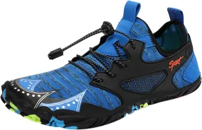 Mens Water Shoes Size 9 Wide Arch Support Quick Dry Aqua Sock Water Hiking Shoes for Women Non Slip Wide Water Shoes Hiking Sandals for Men Non Slip Shoes for Beach Swim Pool River Boating Surf