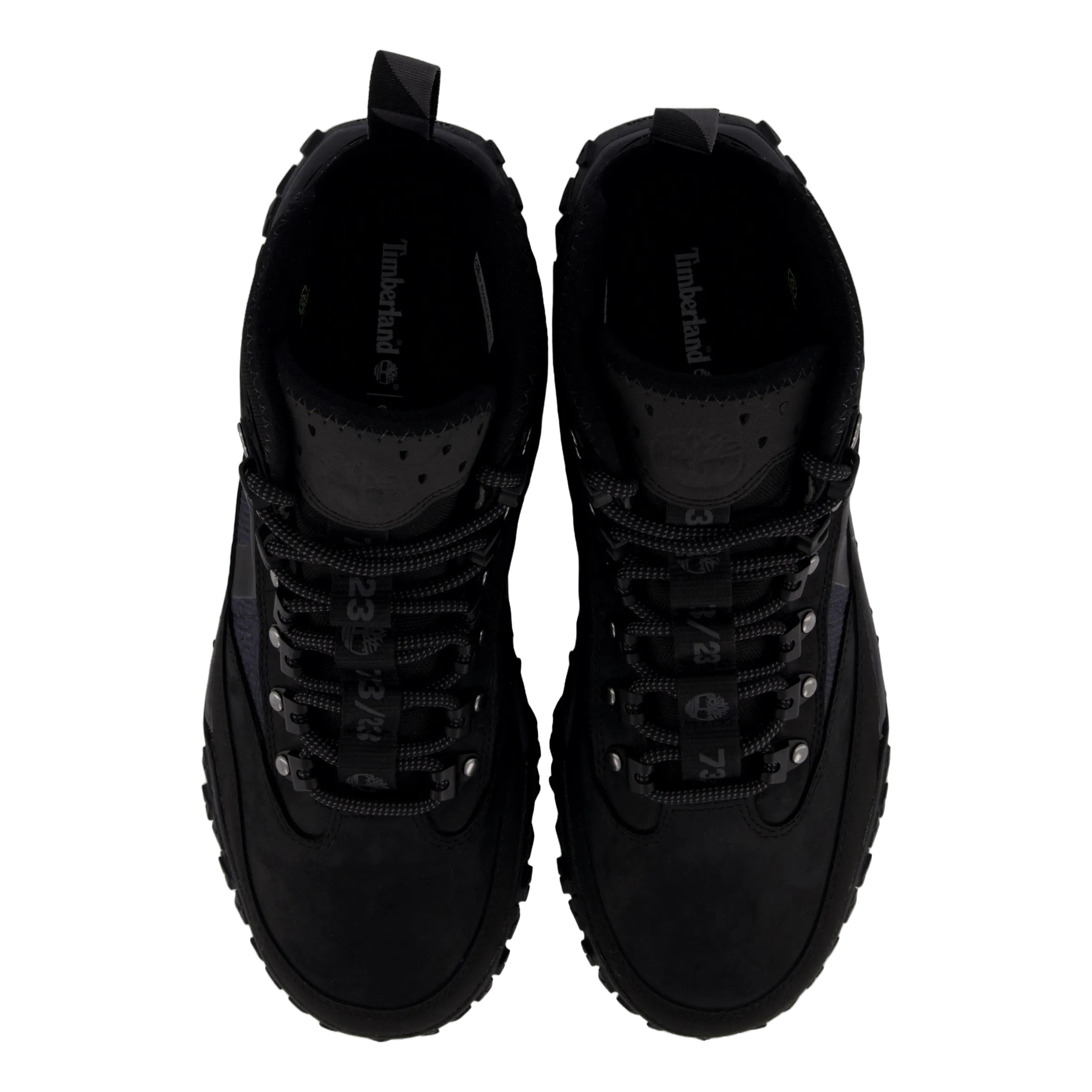 Mid Lace Up Waterproof Hiking  Jet Black