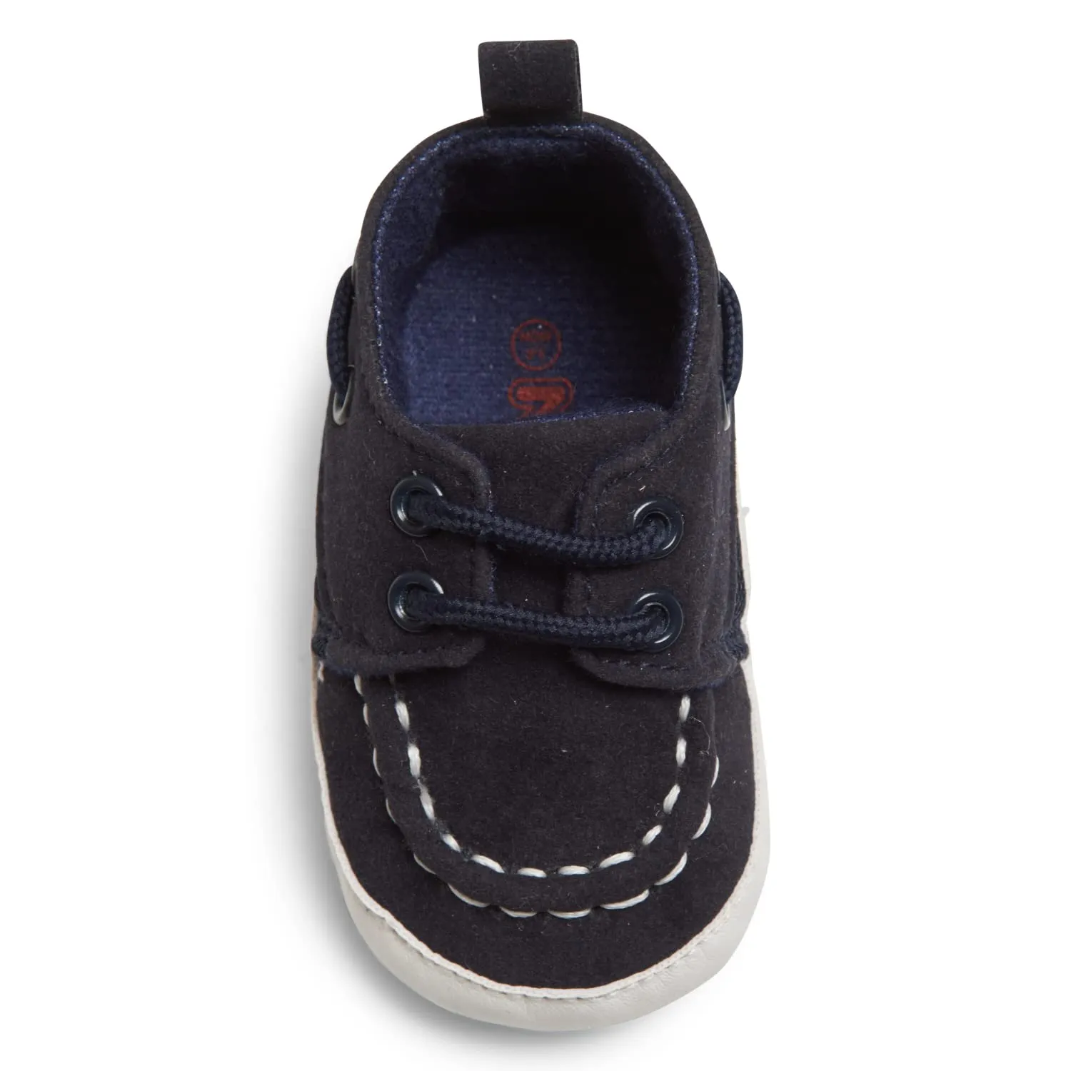 Nuby Baby Boys Girls Infant Boat Shoes, Childrens Casual Style Loafers, Non Slip Soft Sole Shoe with Pull On Tab