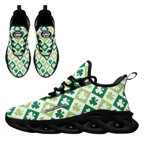 Personalized Leprechaun Lucky Sneakers, Custom Stylish St. Patrick’s Day Shoes, Comfortable Unisex Shoes