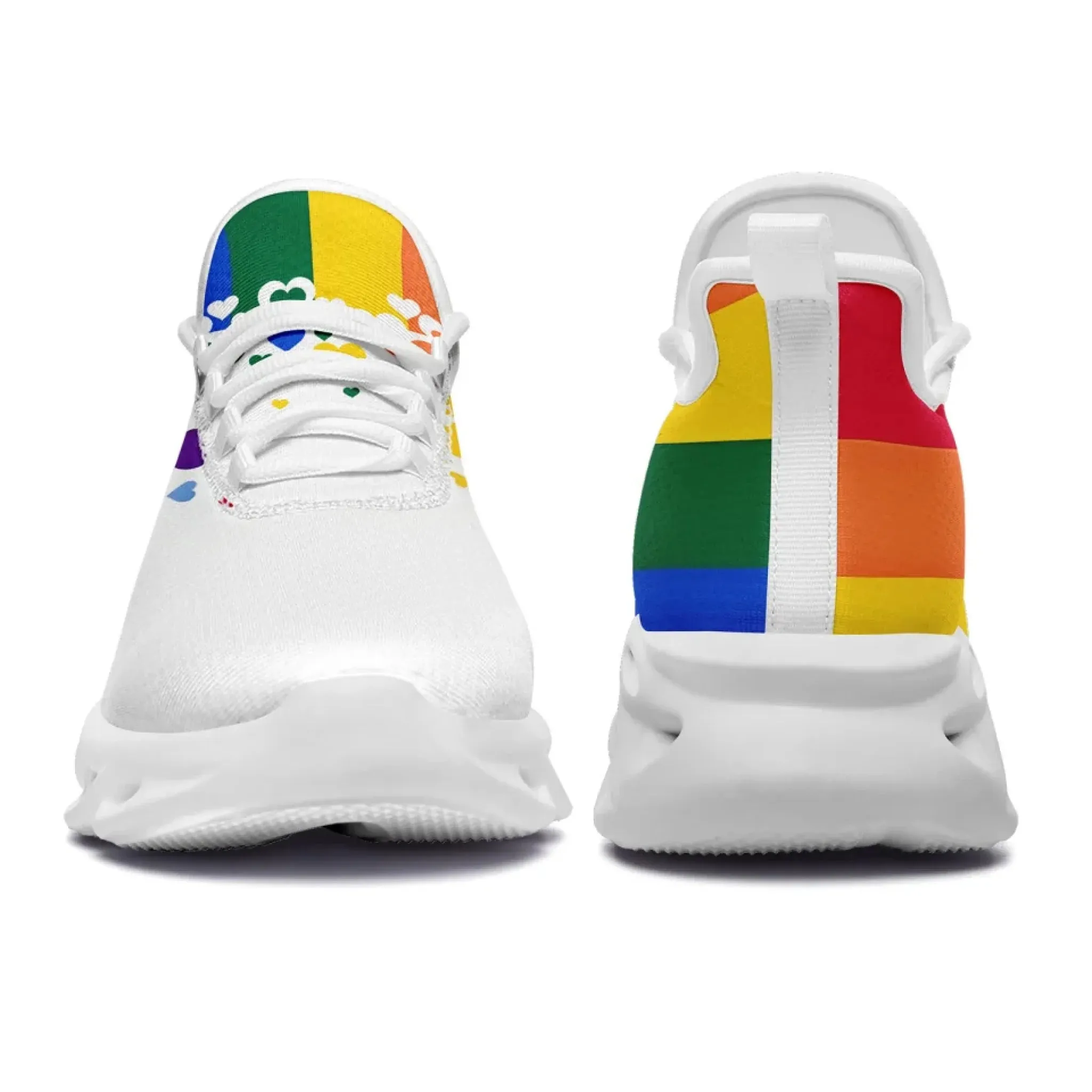 Personalized Pride Moon Sneakers, Custom LGBTQ  Themed Shoes, Stylish & Supportive Shoes, Unisex Walking Shoes