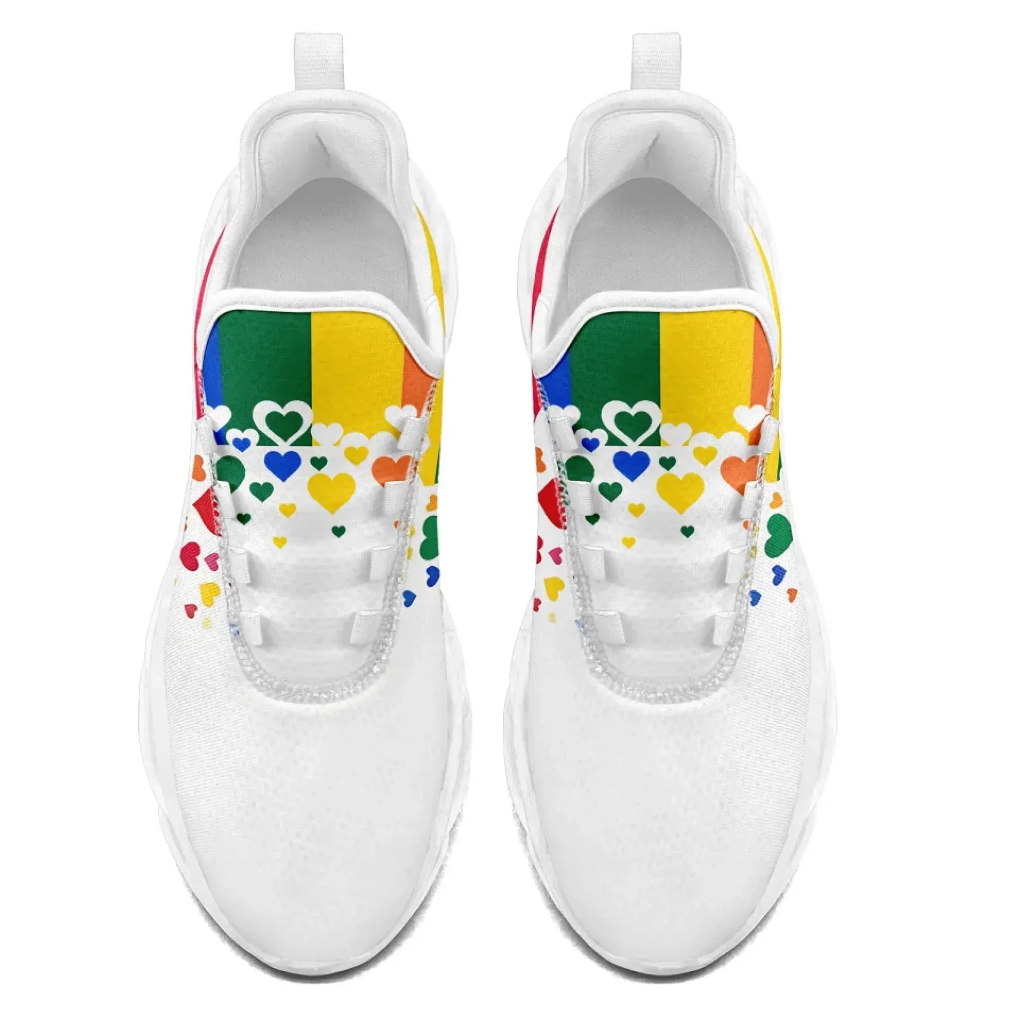 Personalized Pride Moon Sneakers, Custom LGBTQ  Themed Shoes, Stylish & Supportive Shoes, Unisex Walking Shoes