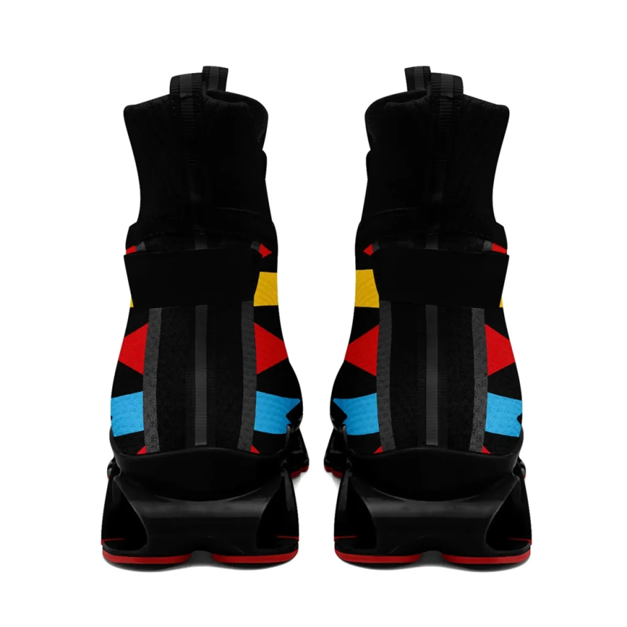 Personalized Rainbow Moonlight Sneakers, Custom Pride Lunar Shoes, Lightweight Sport Shoes