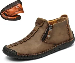 Phanile Mens Shoes, Men's Outdoor Comfy Arch Support Waterproof Walking Shoes, Orthopedic Sneakers Slip on Loafers