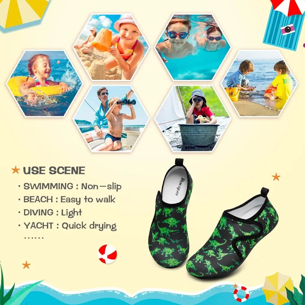 Racqua Kids Water Shoes Lightweight Beach Swim Quick Dry Sports Aqua Socks