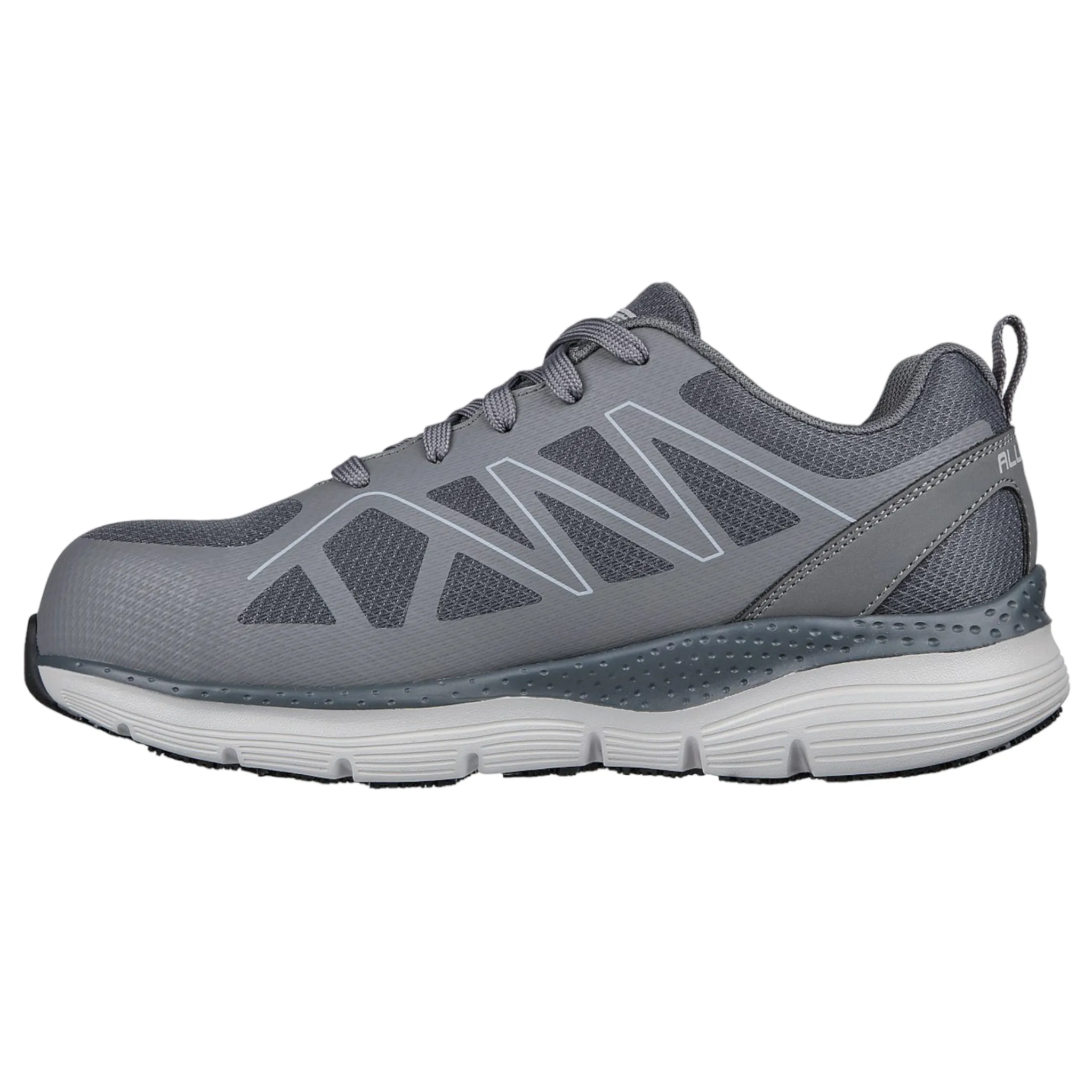 Skechers Men's 200152 Arch Fit SR Vigorit Gray Safety Toe Work Shoes