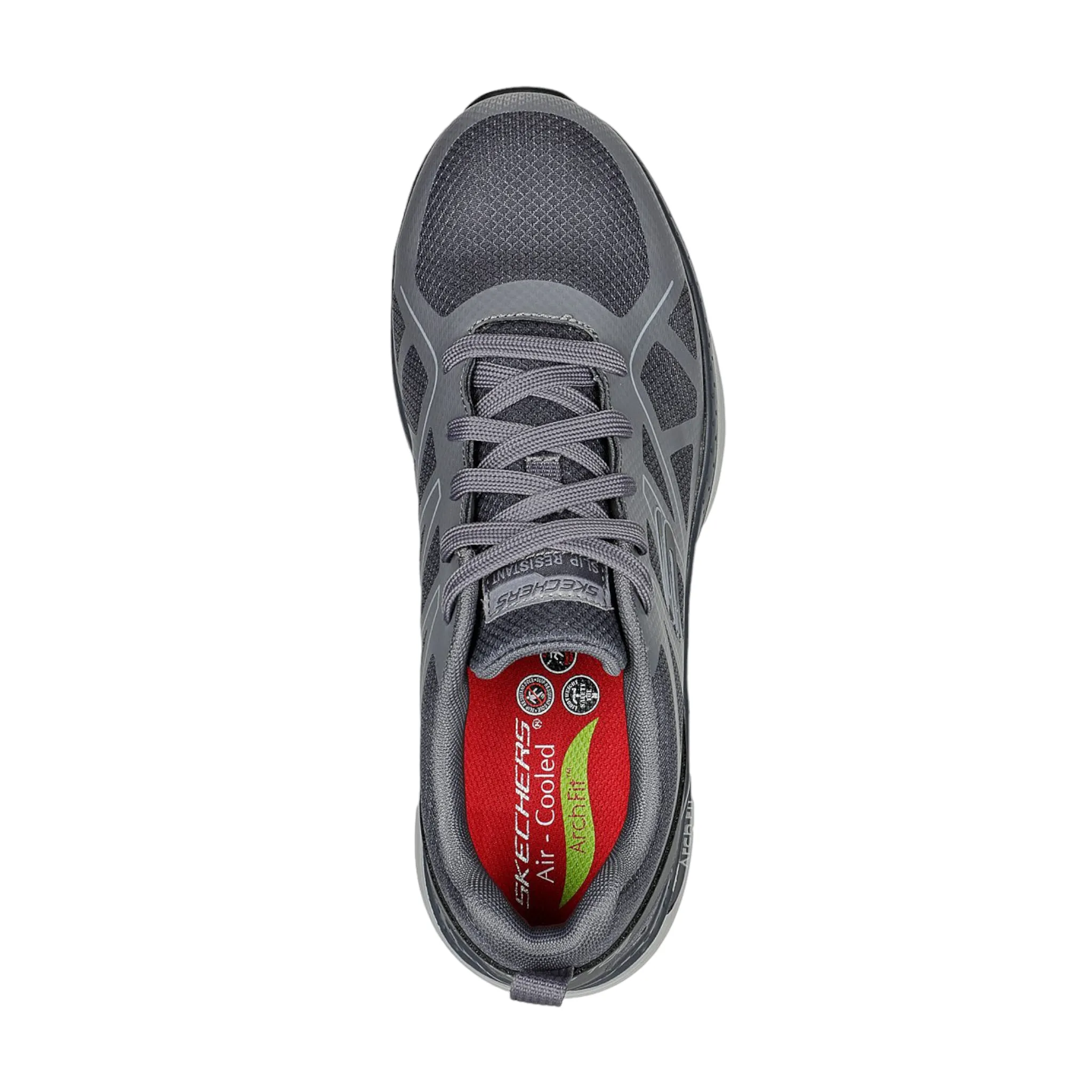 Skechers Men's 200152 Arch Fit SR Vigorit Gray Safety Toe Work Shoes