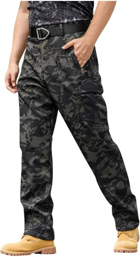 Tactical Hiking Cargo Pants for Men Ripstop Waterproof Stretch Pants Quick Dry Relaxed Fit Utility Outdoor Apparel