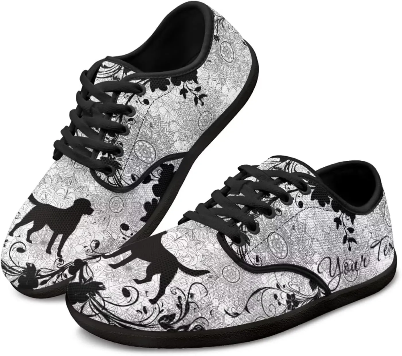 Unisex Custom Running Sneakers Walking Shoes Work Loafers Design Your Own Text/Name for Women Men