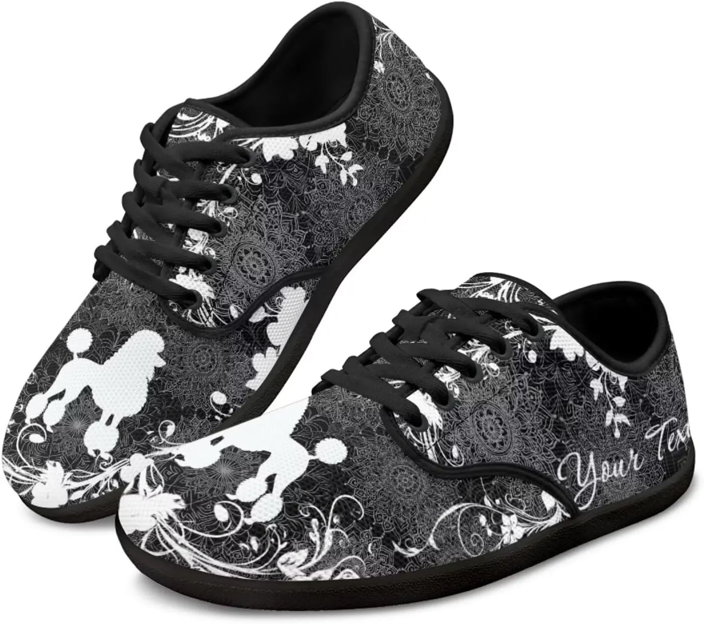 Unisex Custom Running Sneakers Walking Shoes Work Loafers Design Your Own Text/Name for Women Men