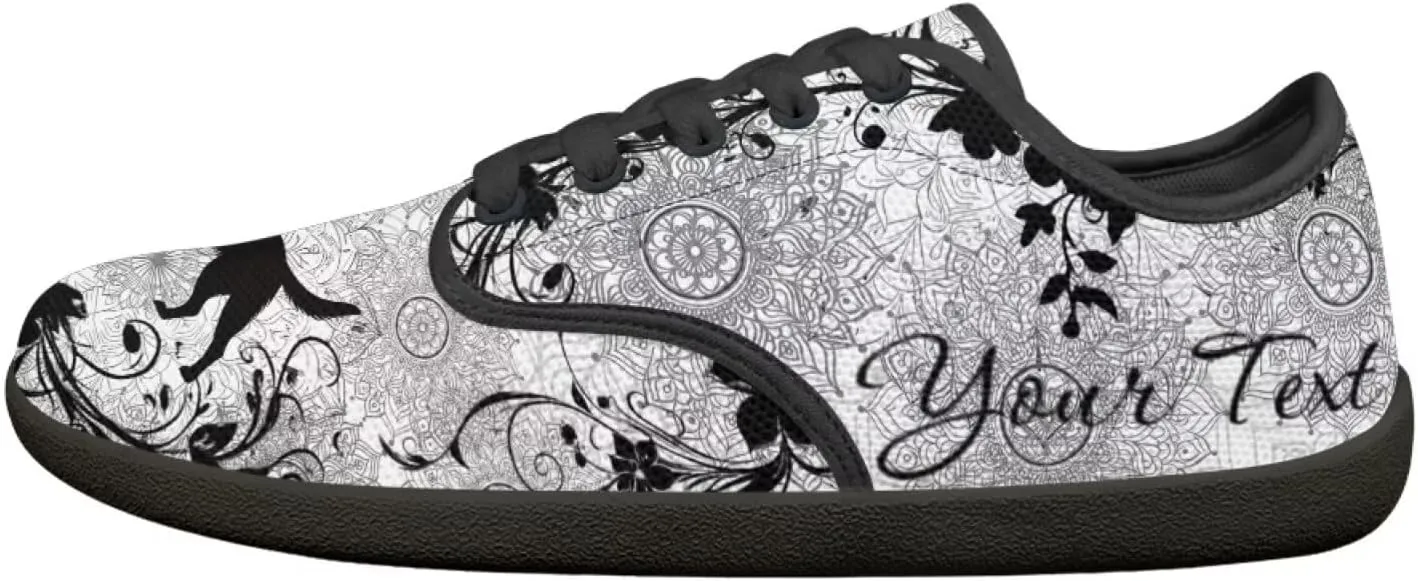 Unisex Custom Running Sneakers Walking Shoes Work Loafers Design Your Own Text/Name for Women Men
