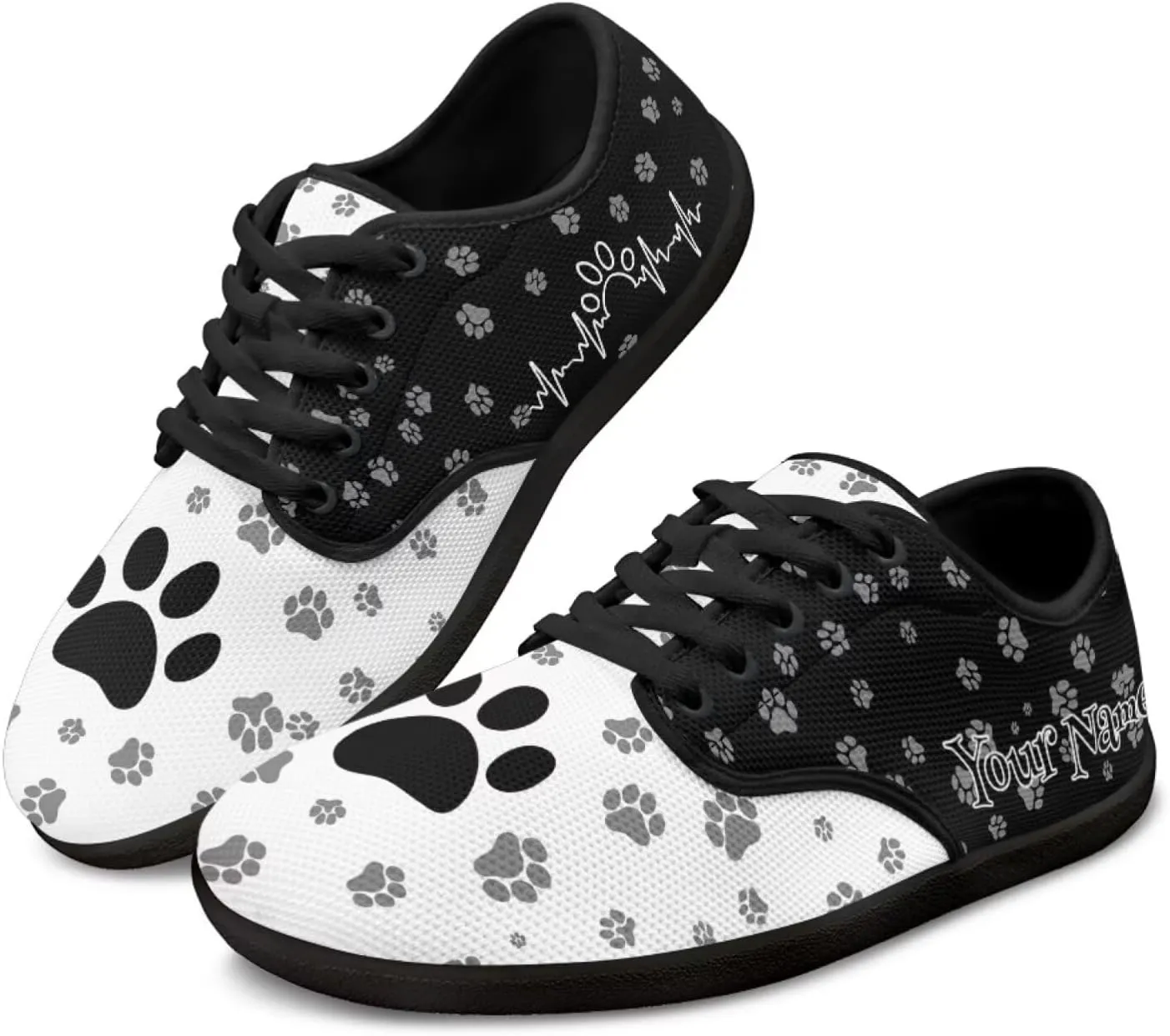 Unisex Custom Running Sneakers Walking Shoes Work Loafers Design Your Own Text/Name for Women Men