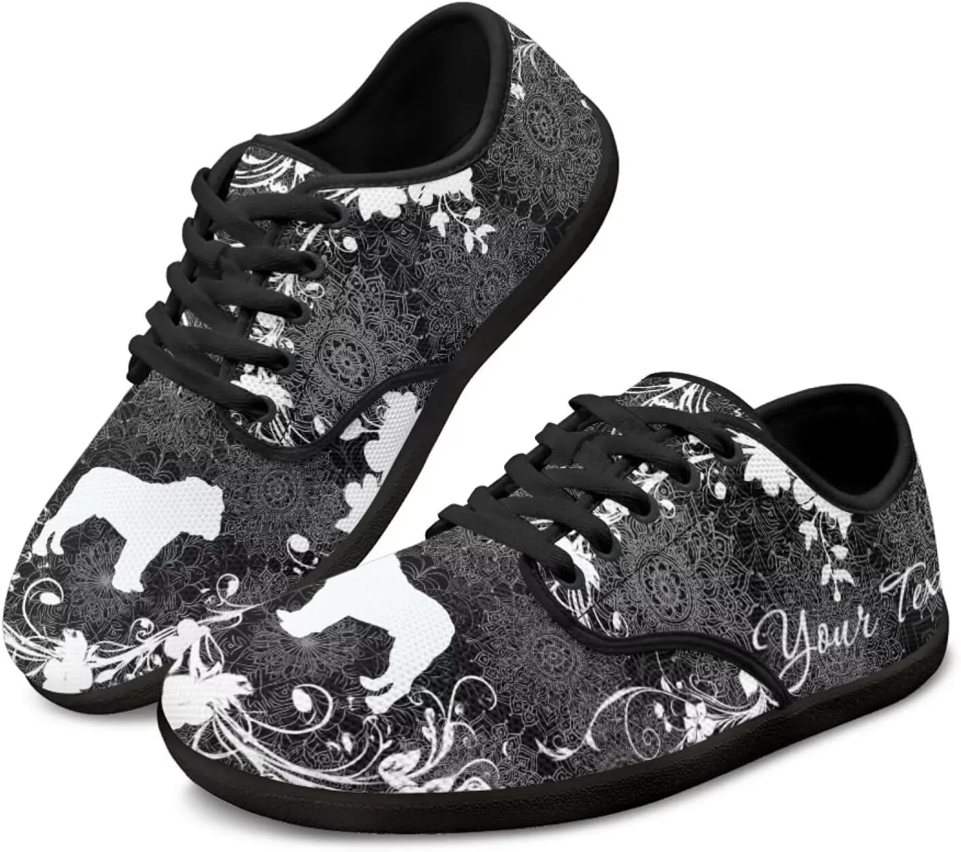 Unisex Custom Running Sneakers Walking Shoes Work Loafers Design Your Own Text/Name for Women Men