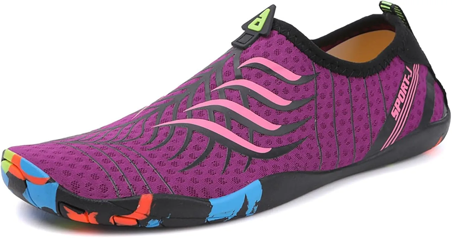 Water Shoes Men Wide Toe Breathable Barefoot Shoes Women Hiking for Boating Fishing Diving Surfing