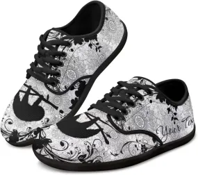 Women's Men's Custom Walking Barefoot Shoes Running Sneakers Slip On Skate Flats Work Loafers
