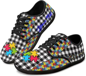 Women's Men's Custom Walking Barefoot Shoes Running Sneakers Slip On Skate Flats Work Loafers